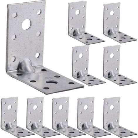 Connettore angolare rinforzato 60 x 60 x 40 mm, 10 pezzi (1/5)