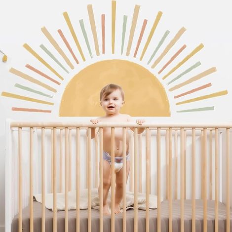 Kids Room Wall Tattoo Sun Sticker Wall Decor (1/5)