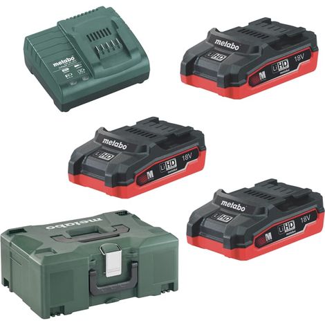 Basis-Set Metabo 3 x LiHD 3.1 Ah + Metaloc (685075000) (1/4)