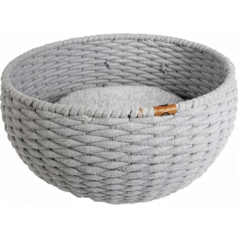 Duvo Panier en forme d'huître gris pour chat 45 cm (1/2)