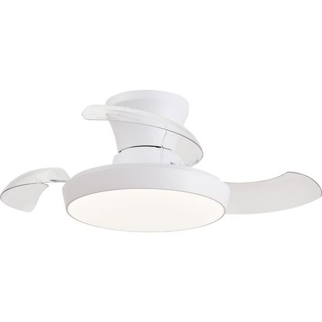 Ventilador LED aspas retráctiles Creta 34W blanco