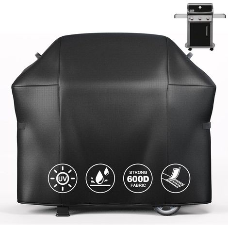 1 Housse De Barbecue 130x107x45cm Imperméable Pour Weber Spirit II 300 310 Avec Commandes Latérales