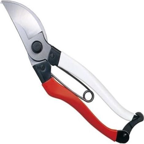 Kreuzklingen-Gartenschere – Edelstahl – Rot-weißer Griff – 18 cm – 1 Stück (1/5)