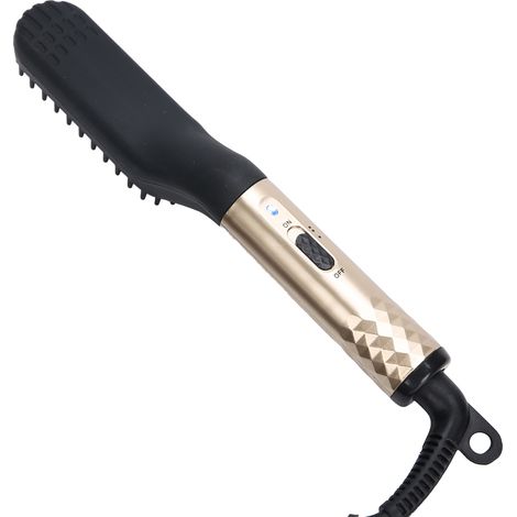 Lisseur à barbe électrique chauffant portable pour homme, brosse à barbe avec prise 110-240 V. (1/5)