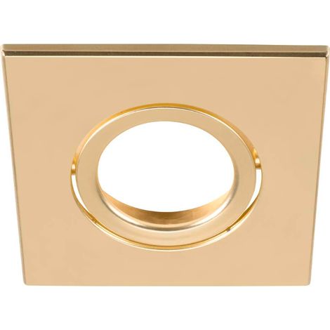 Slv universal downlight square swivel cover 8.8x8.8x0.35cm gold - 1007194 (1/2)