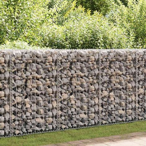 Panier de gabion Mur en gabion Clôture de gabion Acier galvanisé 150x50x100 cm 39887 (1/4)