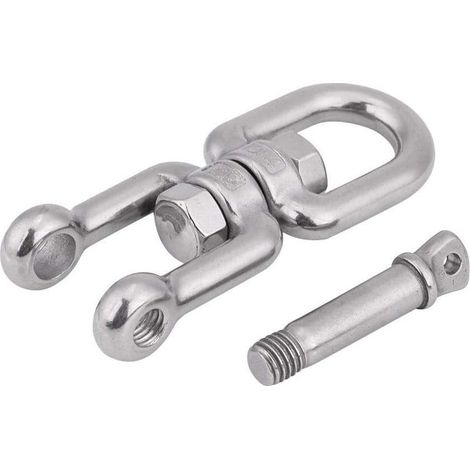 Drehbarer Schäkel, Drehringschäkelvorrichtung aus robustem Edelstahl 304 (12 mm) (1/5)