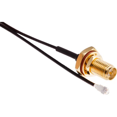 Câble coaxial RF RS PRO, Avec connecteur Mâle RP-SMA Noir, 300mm ( Prix pour 1 )