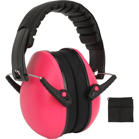 Casque anti-bruit enfant protection auditive isolation sonore pour bébé dès 2 ans rose (1/5)