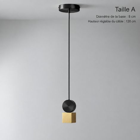 Suspension LED Moderne Modèle D en Fer Forgé et Acrylique Lustre Salon Salle à Manger Hauteur Réglable 0.5 m Zone 10-15 m² 4 kg – Livraison gratuite