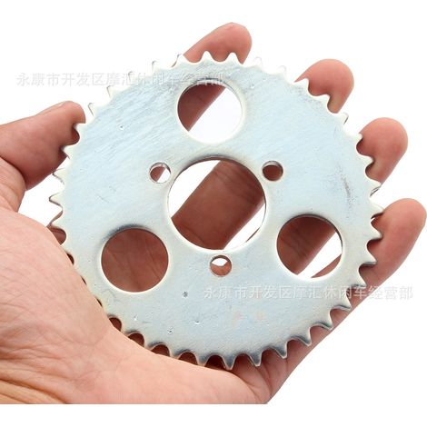 Accessoires pour mini-motos électriques et scooters à essence 43-49 cm³ : chaînes, pignons et engrenages T8F 38 dents. (1/5)