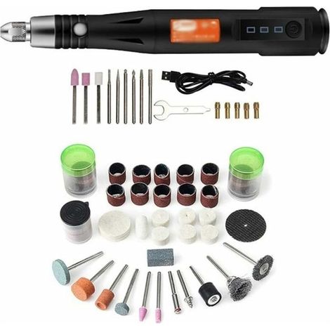 Cordless Rotary Tool, 105PCS 5V 3-Speed Mini Drill Kit Rotary Tool Set with LED Light (1/5)