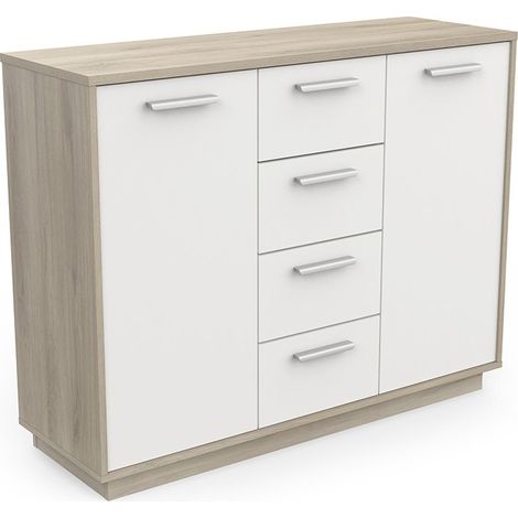 Buffet bas 2 portes 4 tiroirs Léo (1/5)