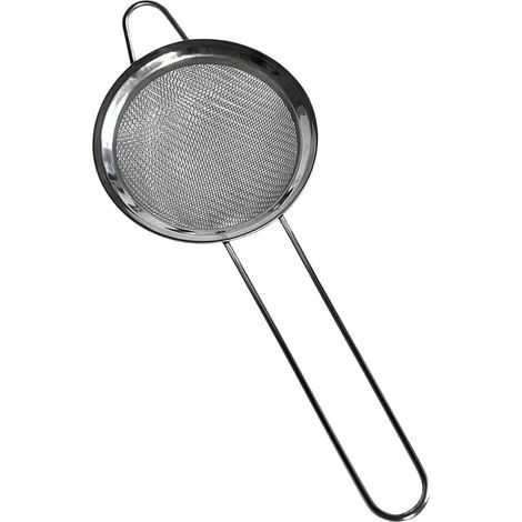 Passoire à Maille Fine en Acier Inoxydable - Tamis de Cuisine de 8cm de Diamètre - Outil Essentiel pour la Cuisson et la Pâtisserie