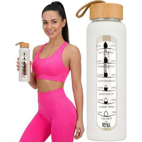 Bottiglia di vetro da 960 ml PTN SBW-01-960-7946 Ecru