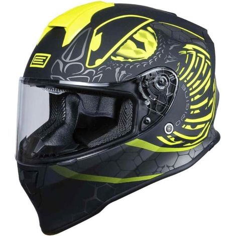 Casque de combat pour enfants Origine Dinamo, jaune fluo mat et noir YL (1/5)