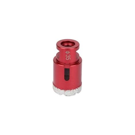 M14 Diamantbohrkrone, professionell vakuumgelötet, Kernbohrkrone (35 mm) - Crezuo