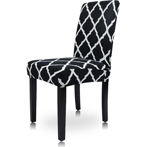 4 Pices Housses De Chaise De Salle Manger Housses De Chaise Facile Nettoyer Housse De Chaise Extensible Universelle Couverture De Chaise Pour Ma (1/5)