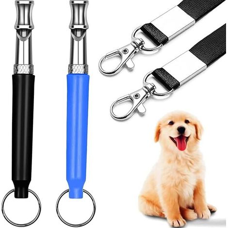 Dog Whistle, Ultrasonic Dog Whistle, Dog Recall Whistle, 2 Pack, Dog Whistle, Dog Accessories, Professional Ultrasonic Whistles, Anti-Dog Whistle, Adjustable Ultrasonic Whistle MUMU (1/4)