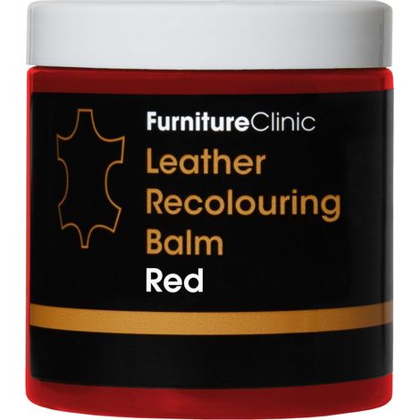 Baume de Recoloration du Cuir Rouge Crème pour Restaurer la Couleur et Nourrir Le Cuir Délavé, Usé ou Rayé sur Canapé, Meuble, Siège Auto, Chaussures, Sac et Blouson. 16x Teintes (1/5)