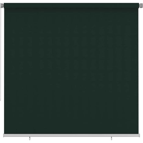 vidaXL Store roulant d'extérieur 245 (l) x 230 (H) cm vert foncé HDPE (1/5)