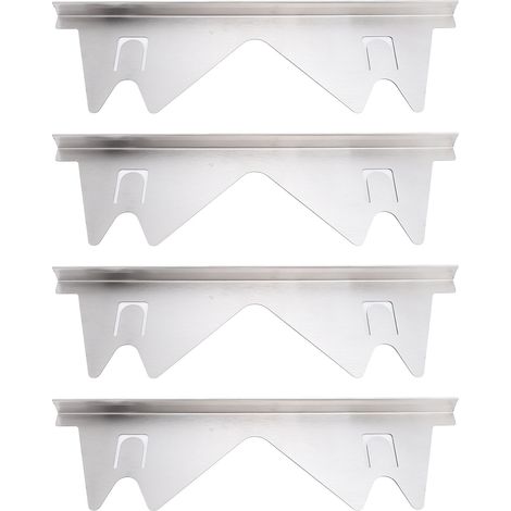 Lot de 2 paires de cache-joints en acier inoxydable pour cuisinière, réglables de 35 à 70 cm (13,78 à 27,56 po), faciles à nettoyer, couleur argent. (1/5)