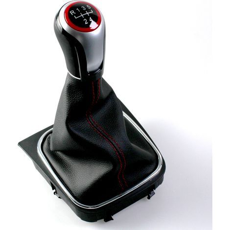 Schalthebel für Volkswagen Golf und Jetta, Umbauteile für Schaltgetriebe, rotes 6-Gang-Kit, einteilig. (1/3)