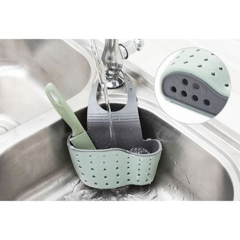 Aufbewahrungskorb mit Saugnapf fürs Waschbecken, ideal zur Aufbewahrung von Seife, Schwamm usw. in Bad und Küche. (1/5)