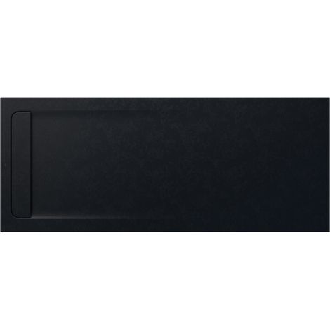 Receveur de douche extra plat en Stonex® Aquos - 2000x800mm - Noir (1/2)