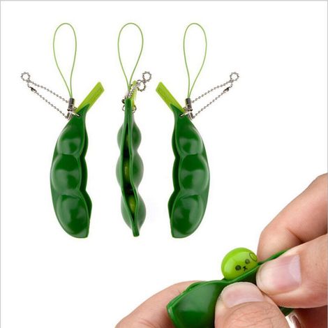 Lot de 2 jouets apaisants Pea Pod Green (1/5)