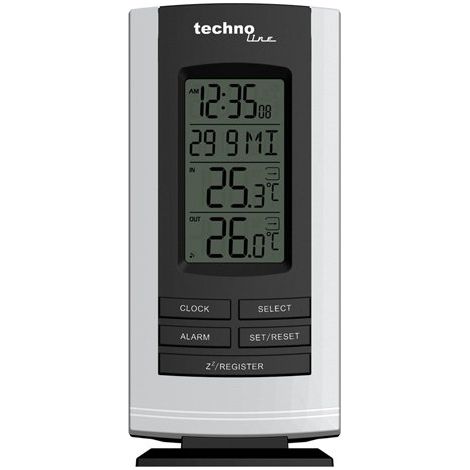 TechnoLine WS 9180 Stazione Meteo, Argento/Nero (1/3)