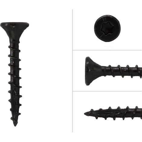 Hartholzschrauben Schwarz AR-Beschichtet 4 x 30 mm - Schachtel
