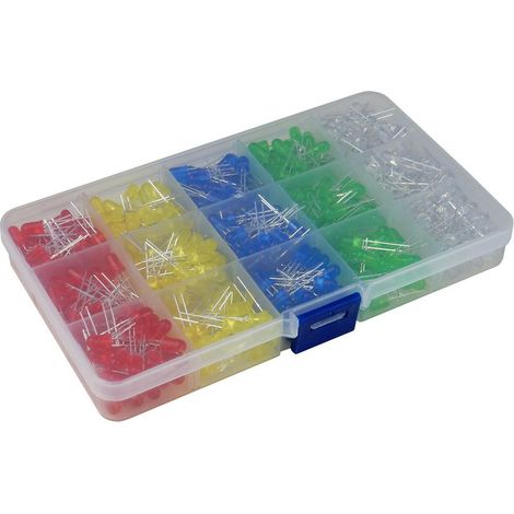 Kit Diodos Led 5mm Difusos Varios Colores (500uds) Kitled500