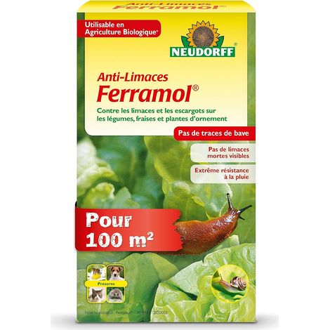 Anti-Limaces Ferramol - Contre les limaces et les escargots sur les légumes, fraises et plantes d’ornement. Pellets pour 100 m², 500 g (1/5)