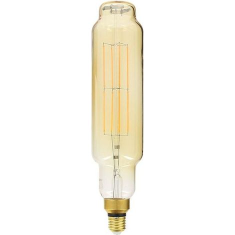 Ampoule LED rétro en forme de tube T7S, dimmable, culot E27, 8 W (équivalent 60 W), 800 lm, lumière chaude (2700 K), verre ambre, idéale pour lustres et appliques (1/5)