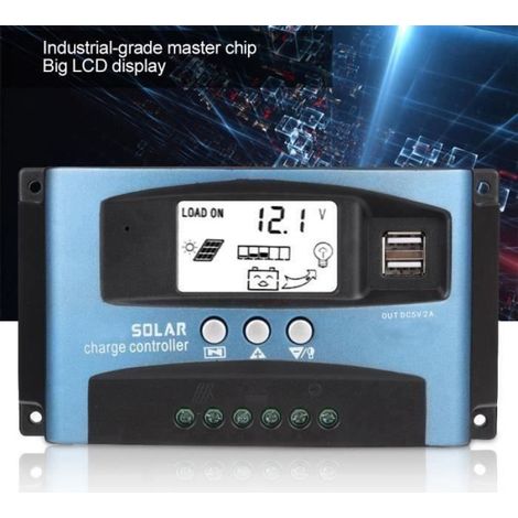 Régulateur de charge 60A MPPT 12V/24V Panneaux solaires compatibles ABS (1/3)
