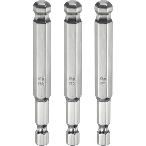 3pcs Embout de Tournevis Hexagonal 8mm (H8.0) en Acier S2 (1/5)
