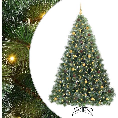 Albero di Natale artificiale con 300 LED Verde 240 cm PE e PVC vidaXL (1/5)