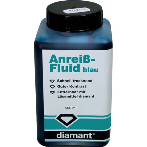 diamant Anreiß-Fluid 500ml blau (1/4)