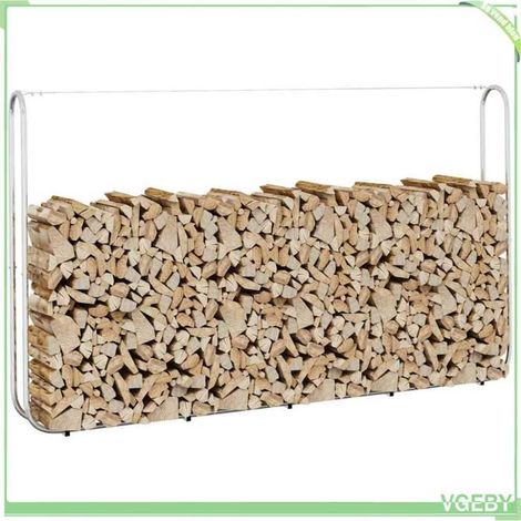 4100706 Portant de bois de chauffage 250x25x150 cm acier galvanisé (1/5)