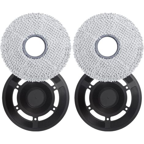 CYRILL – Salviette con piastre di ricambio per aspirapolvere robot Ecovacs Deebot X2 Omni (nero) (1/5)