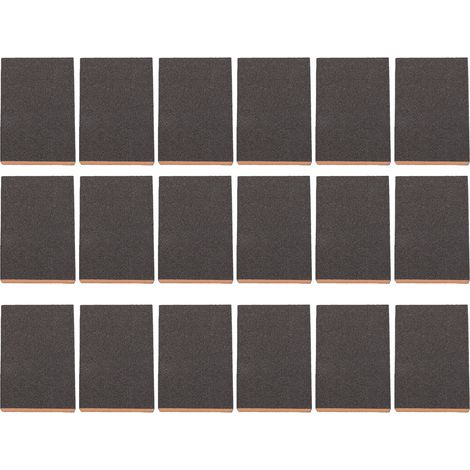 Manueller Schleifklotz, hochdichte Schwamm-Schleifpads zum Schleifen und Polieren von Holz, Metall und Keramik, 18 Stück (1/5)