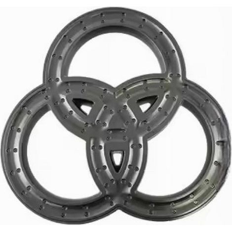 Cleafe - Soffione Per Doccia Bagno 3 Anelli Ugelli In Abs Doccetta Multigetto Nero 87516 - (1/5)
