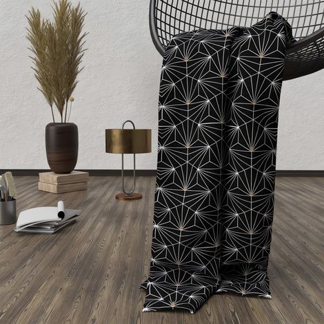 Plaid polaire Osiris noir 120x160 cm (1/2)
