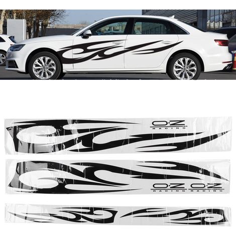 Modification de carrosserie avec motif totem de flammes, modification personnalisée, cache-rayures, autocollants de carrosserie, applicable à tous les modèles de voitures. (1/5)