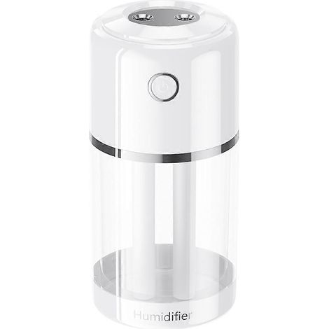 Humidificateur portable à brume fraîche compacte - Humidificateur de bureau USB pour plantes et bureau, avec arrêt automatique - Blanc (1/5)