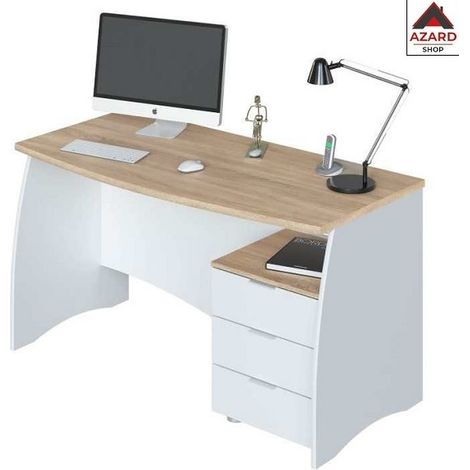 Scrivania ufficio camera con cassettiera cm 136 x 67 x 74 h (1/3)