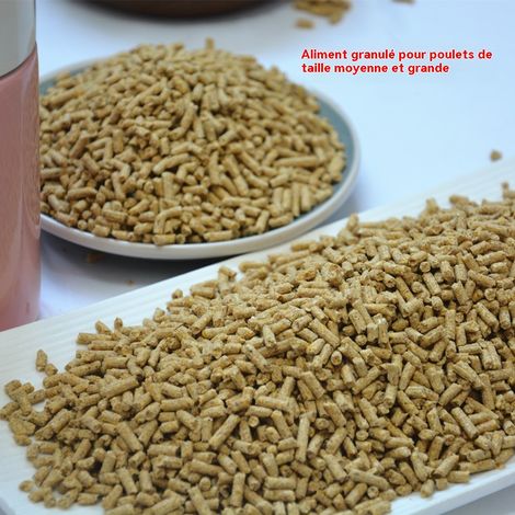 Aliment pour poussins - Alimentation adaptée à chaque étape de leur développement - Convient aux poussins et aux poules pondeuses(Particules moyennes) (1/5)