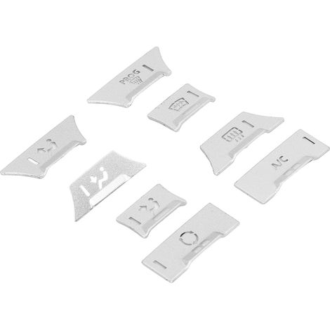 Lot de 8 autocollants de remplacement pour boutons de climatisation de voiture Land Rover Freelander 2 L359 2009‑2012 (1/5)