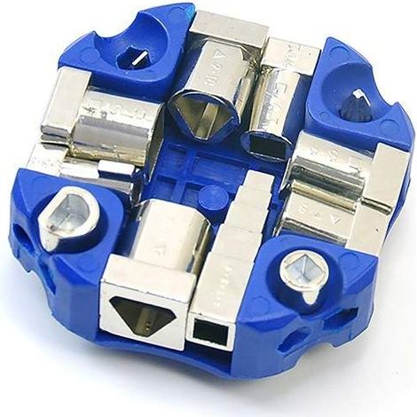 Llave universal profesional para puertas de agua luz y gas Tecom CU002P  Clave